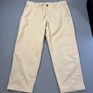 PANTS GOLF Lululemon MEN 38 ABC Slim 5 Pocket  Tan Warpstreme LM5552S